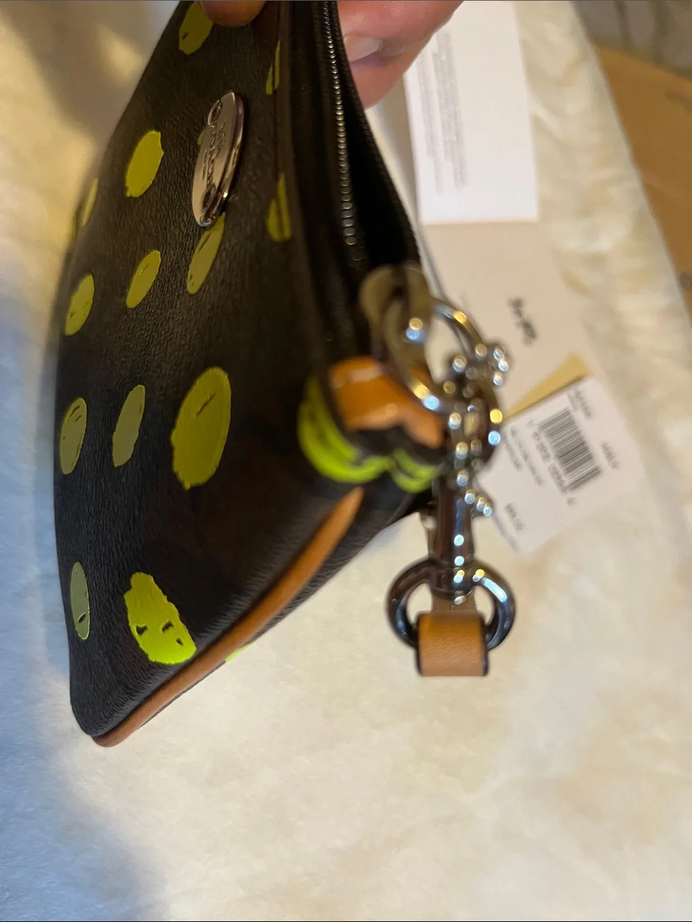 Coach wristlet black